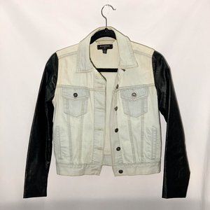By Corpus (UO) denim/faux leather jacket - size xs